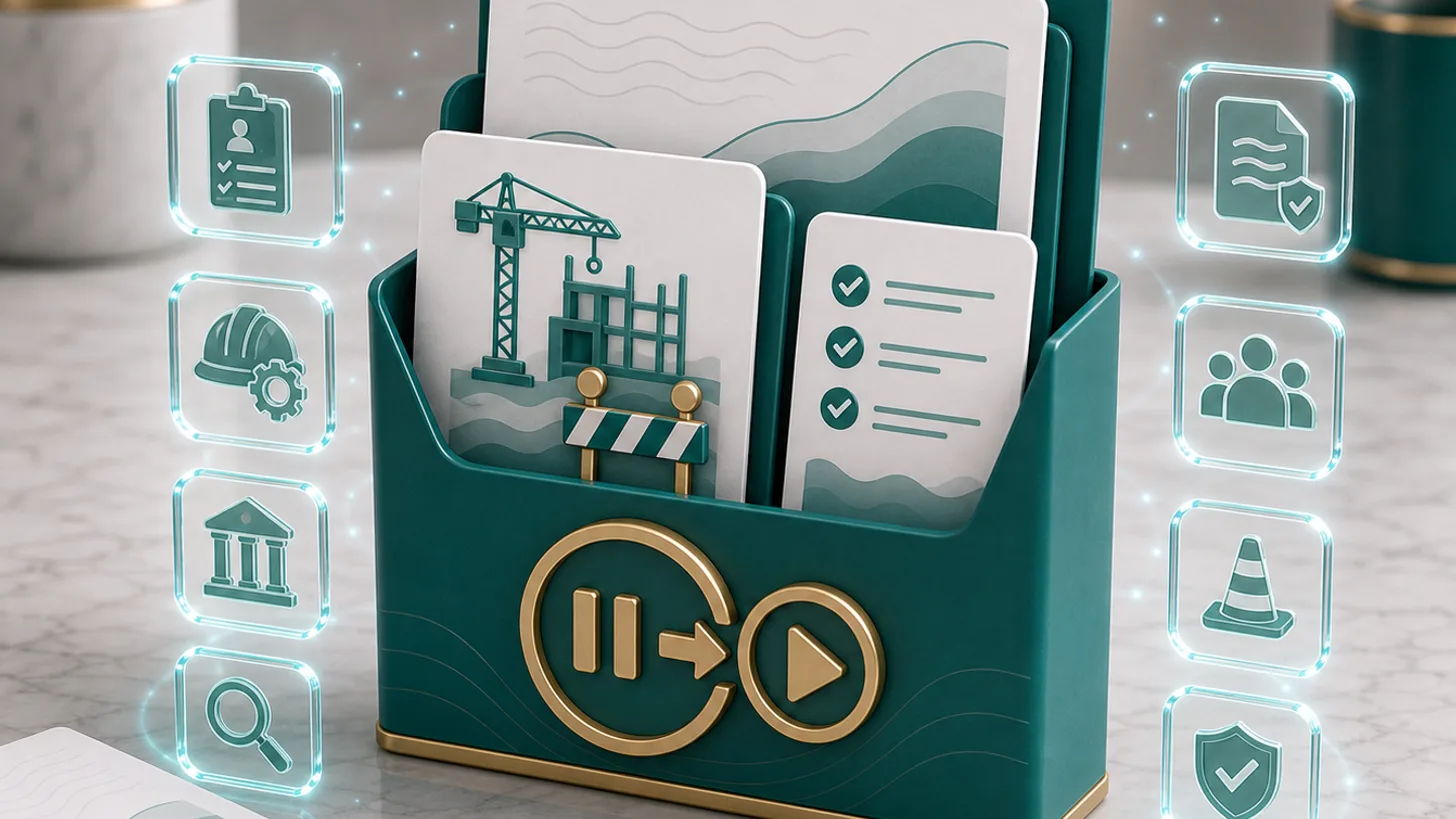 Building Permit Stop-Work Order Response Kit illustrated overview