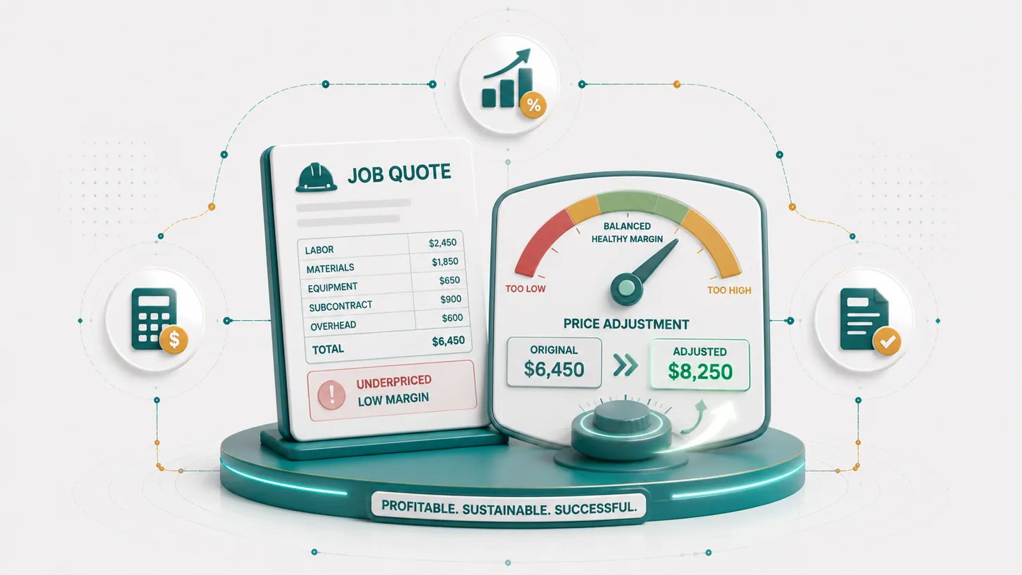 Underpriced Job Price Adjustment Kit illustrated overview