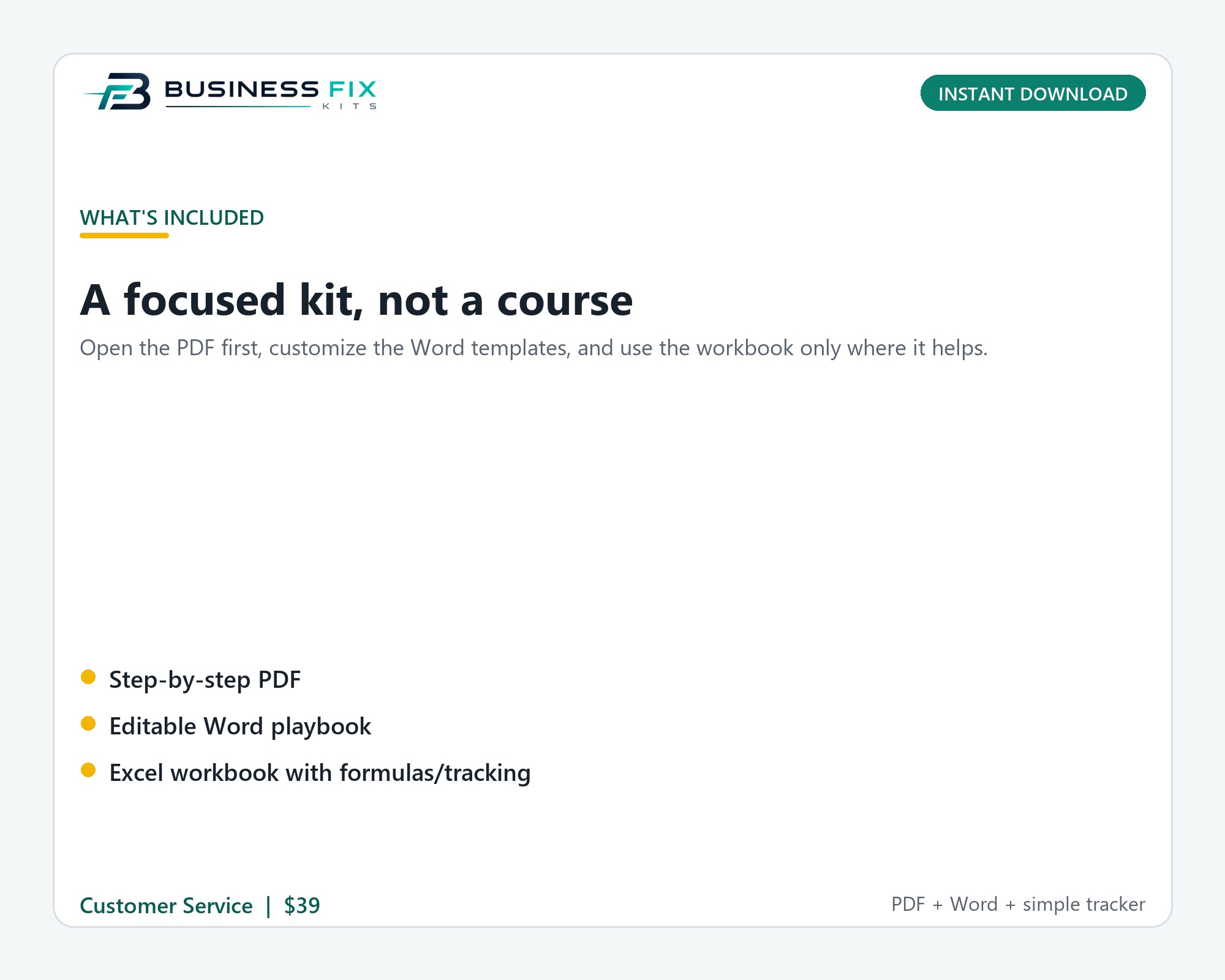 Business Bank Source of Funds Review Response Kit product photo
