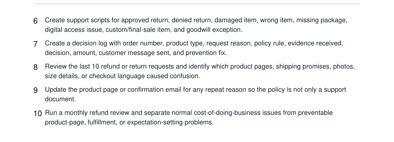 Ecommerce Returns + Refund Policy real file preview